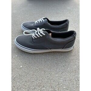 Izod Men's Canvas RANGLEY Shoe Soft Polyester Canvas Upper GRAY Size 9.5